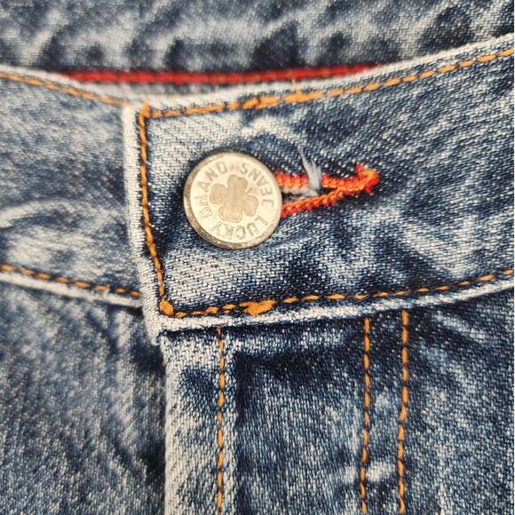 Vintage Lucky Brand Dungarees Lowrise Easy Fit Cuff Capri Jeans 14/32 USA - Picture 4 of 12
